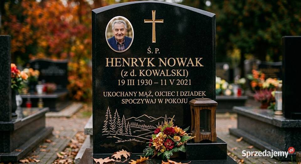 Fotografia zdjęcie nagrobne Cmentarz Wrocław dolnośląskie