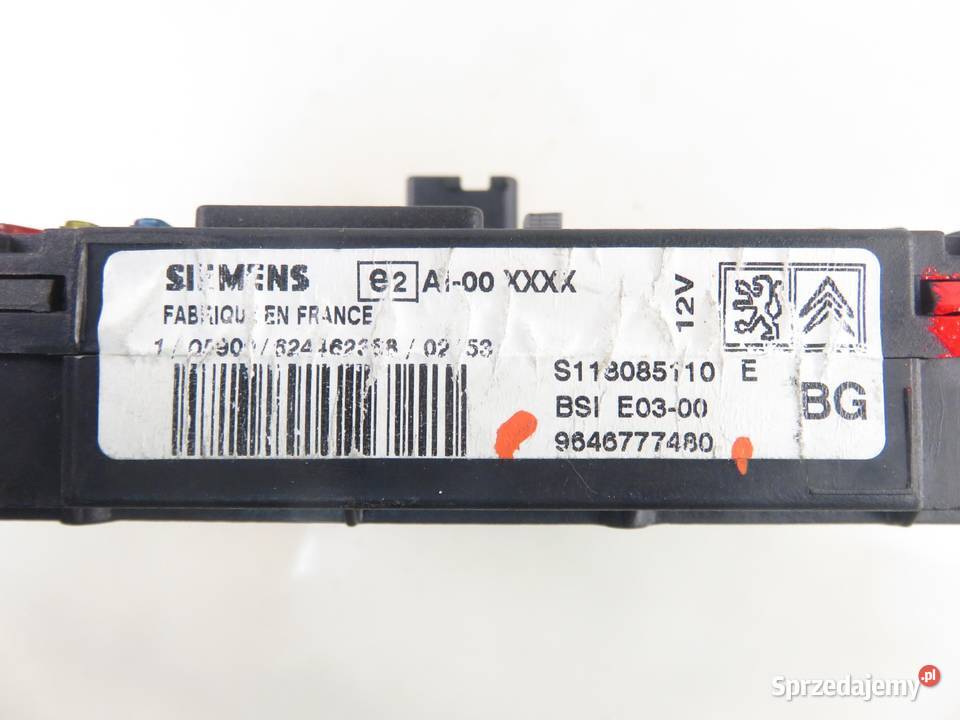 BSI PEUGEOT 206 11 9646777480