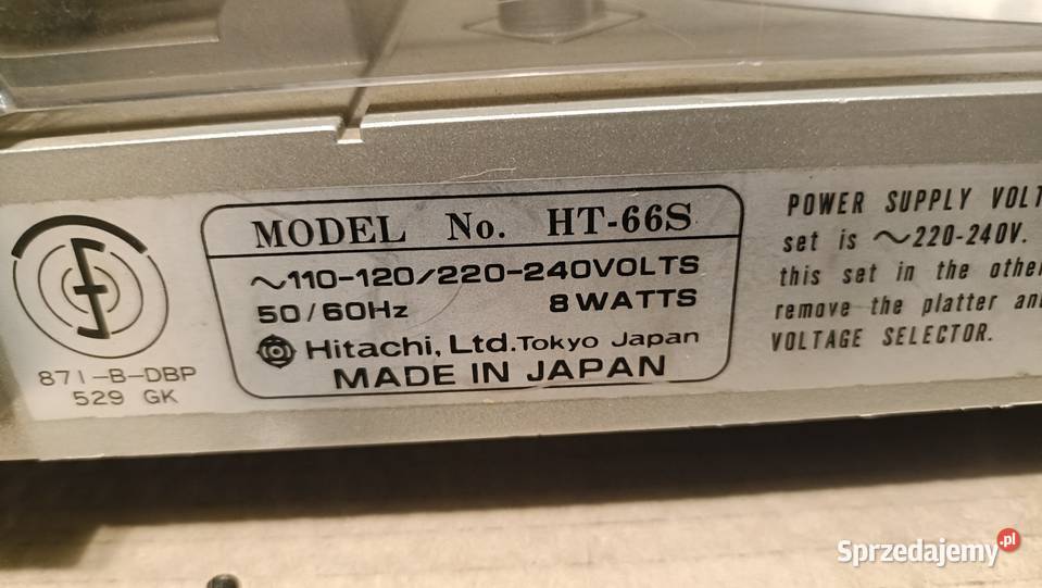 Hitachi HT66S Japoński Gramofon Poznań