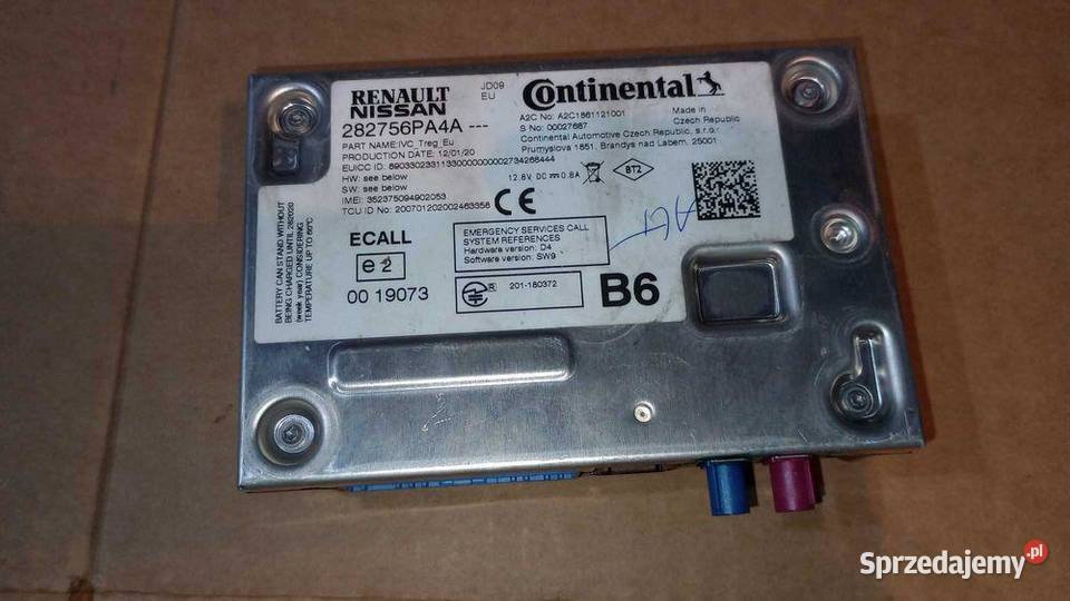 Modul Telematik Sterownik 282756PA4A Nissan Juke