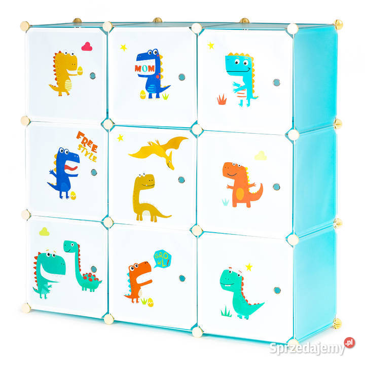 Szafka regał dzieci modułowa 9 półek dziecięca Smogorzów