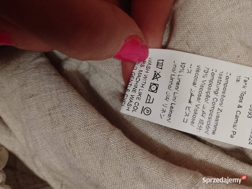 LXL Shein Lniany Zestaw letni spodnie top Z gorsetem  Moda i Styl małopolskie