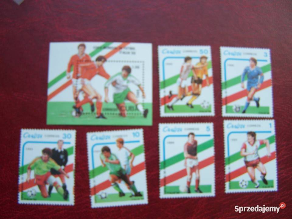 Kuba 1989 MNH Mi 327176 Sport Piłka nożna MŚ Filatelistyka śląskie Tychy