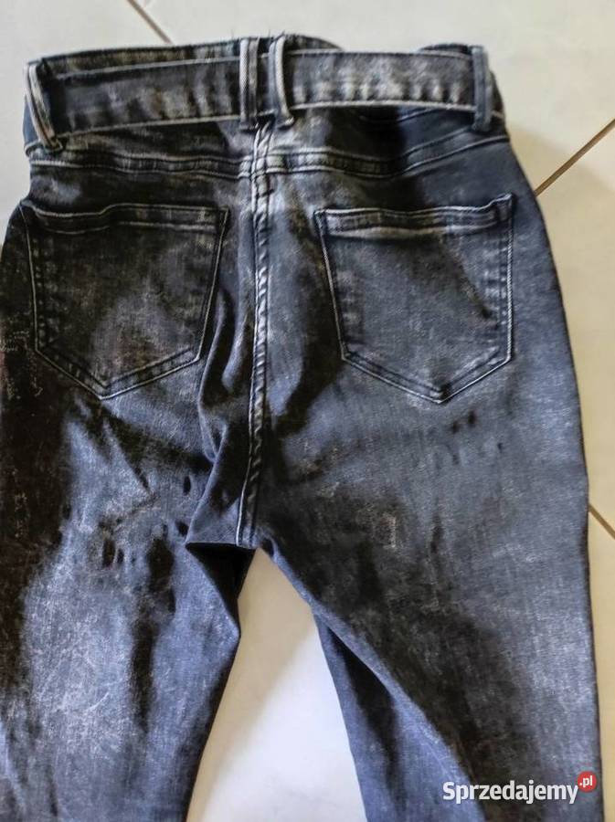 spodnie bawełniane z wysokim stanem dżinsy Rozmiar 40(L) Kielce
