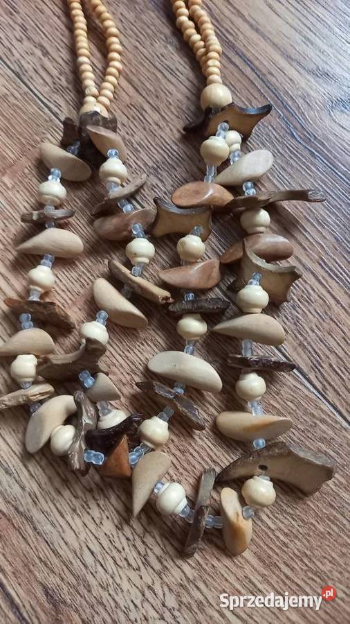 Korale naszyjniki prl vintage Tychy