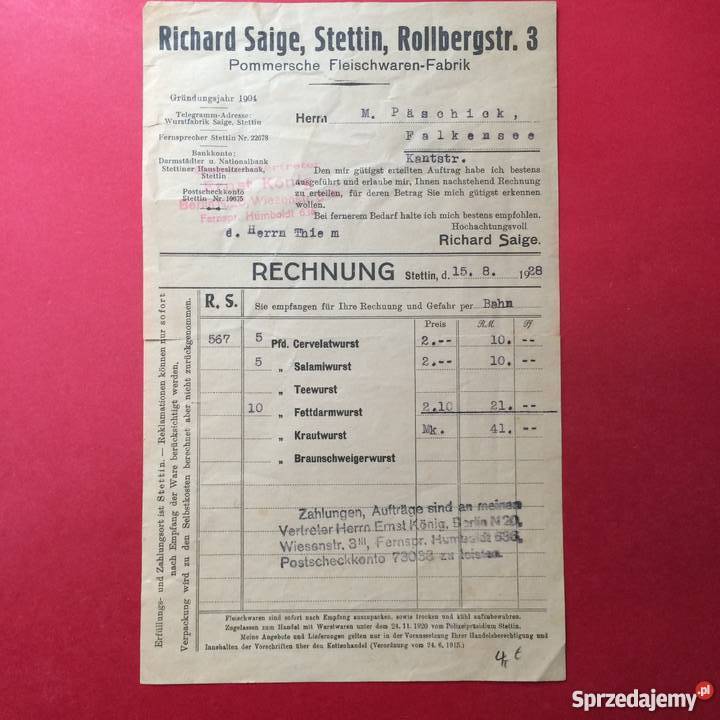 50 Dokumenty niemieckie zachodniopomorskie Szczecin