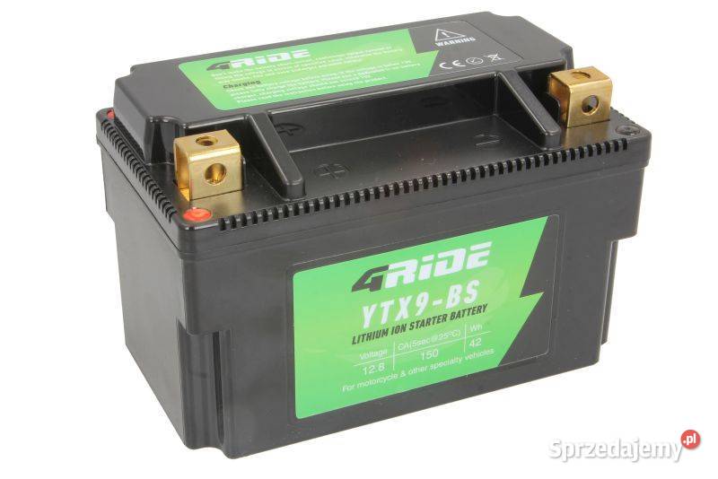 Akumulator motocyklowy 4 RIDE YTX9BS LIION 12V sprzedam