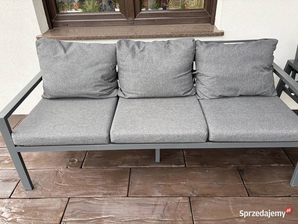 Zestaw mebli ogrodowych z Stołem szary Odolanów