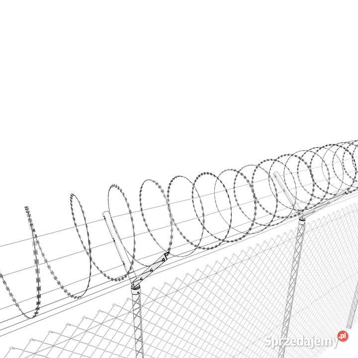 Zasieki concertina 450 mm 54 zwoje 3 złączki Szczecin sprzedam