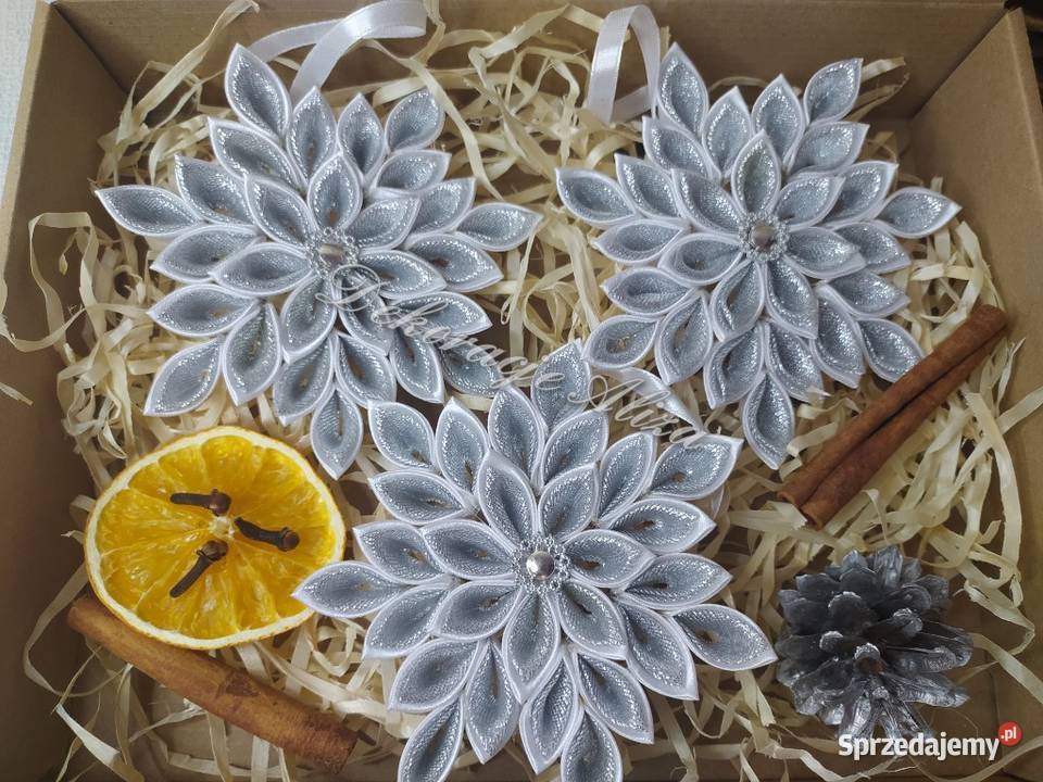 Śnieżynki zawieszki na choinkę dekoracje Boreczek sprzedam