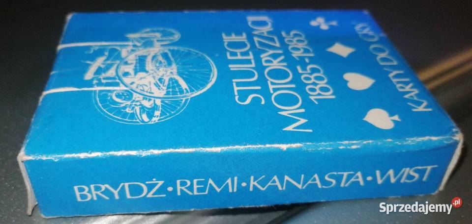 Karty do gry Stulecie Motoryzacji 1885 1985 PRL małopolskie Kraków