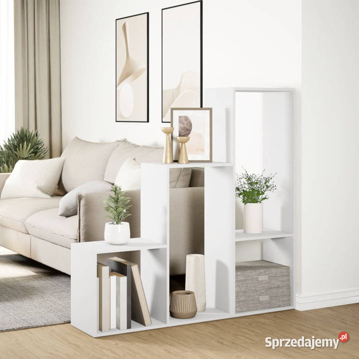 Regał przegroda 3 poziomy biały 123x29x123 Warszawa
