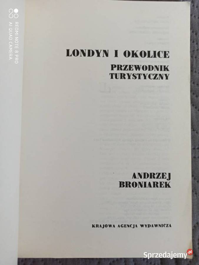 LONDYN I Przewodnik Turystyczny ABroniarek Rok wydania 1987 Warszawa