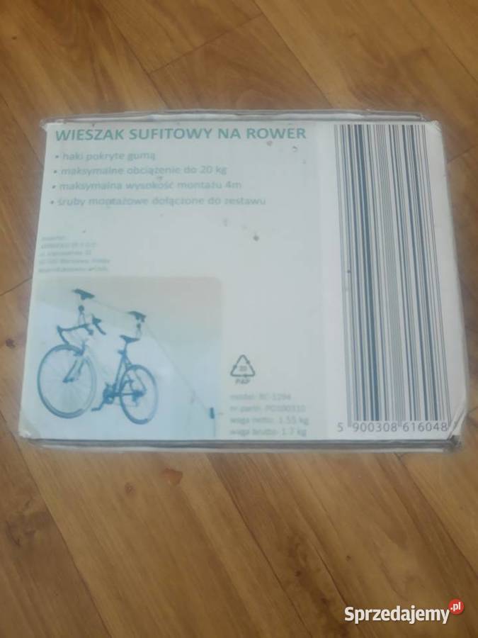 Wieszak sufitowy na rower nowy Comparator Karczmiska Pierwsze sprzedam