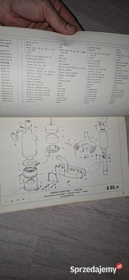 Motor Engine D103 110 D108 108A Katalog części i Antykwariat Łęczyca