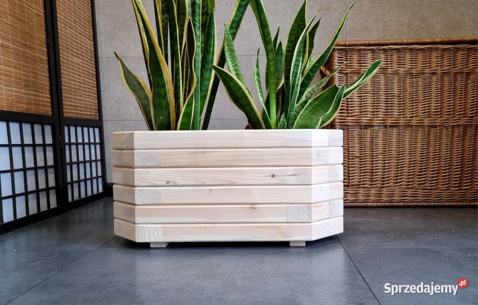 Donica drewniana prostokątna donica ogrodowa Donice sprzedam