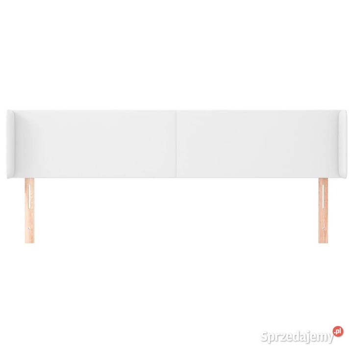 Zagłówek uszak biały 203x16x7888 sztuczna skóra