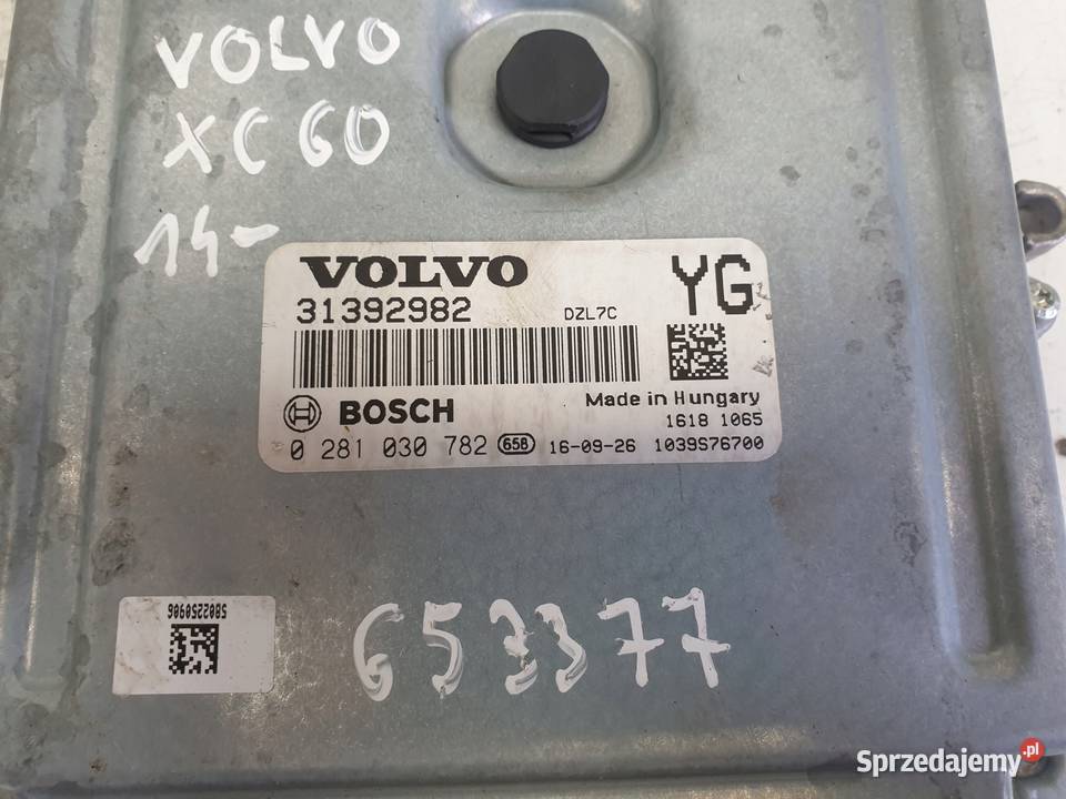 Volvo XC60 24 D5 STEROWNIK SILNIKA 0281030782 Komputery