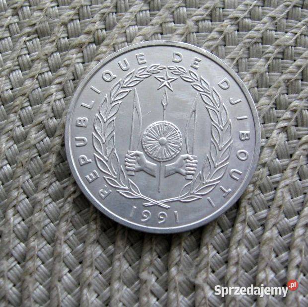 Dżibuti 5 Franków 1991r Ładna Kalisz