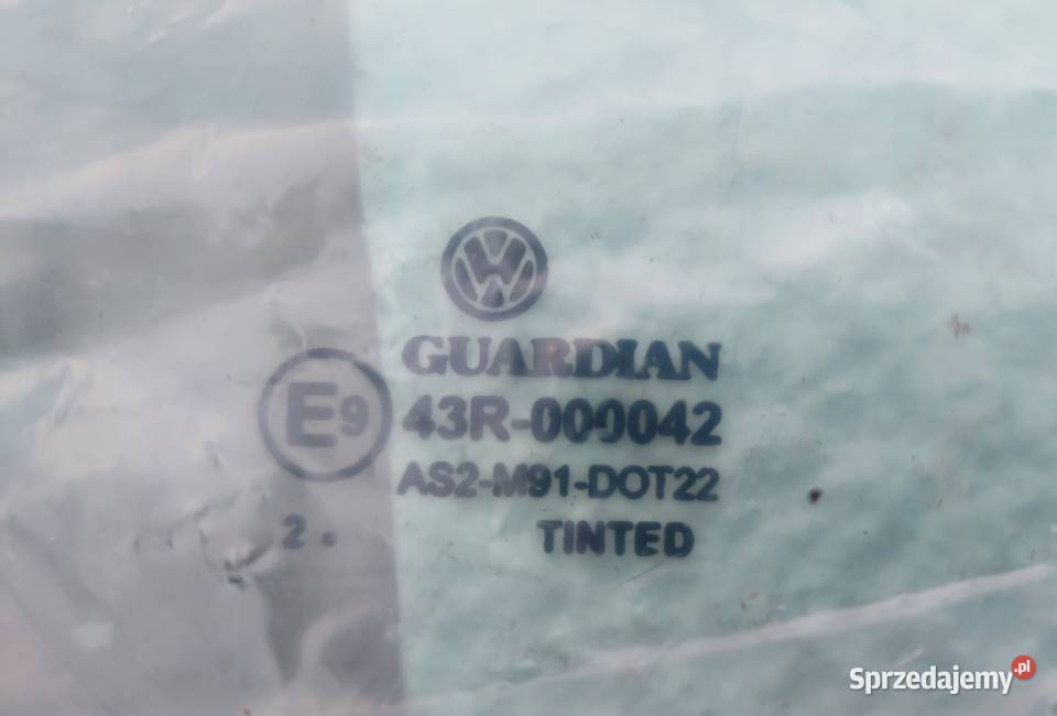 VW dostawczy SZYBA TYLNA KABINY