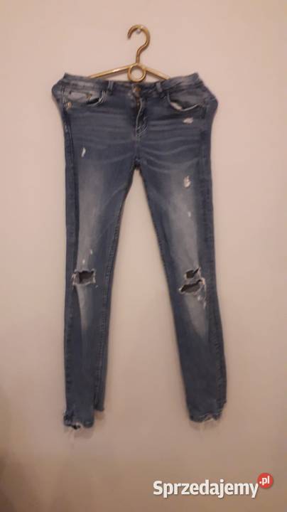 Jeansy damskie z dziurami Zara XS Kraków