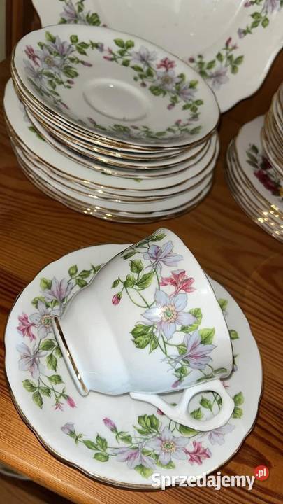 Serwis Columbine Esteb 1845 Royal Stafford Made Gdańsk