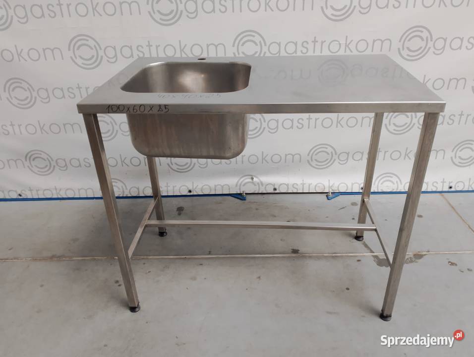Stół ze zlewemL i wzmocnieniami 100x60x85 bez Wrocław