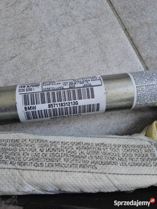 BMW 3 E92 Kurtyna Airbag Lewa Oryginał Międzychód