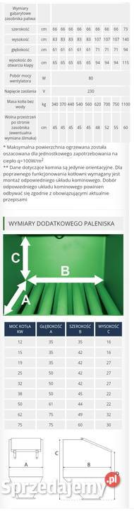 Piec armat 19kw z zasobnikiem na ekogroszek Kołobrzeg