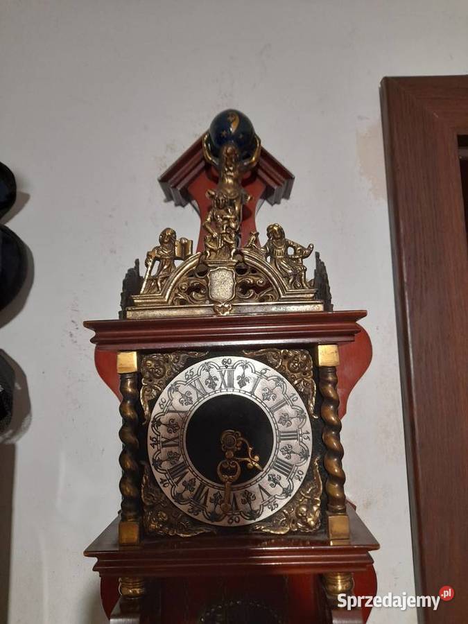 Wiszący zegar ścienny holenderski Atlas drewno Rzeszów sprzedam