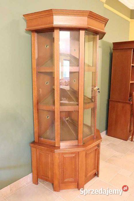 Ekskluzywna witryna na wino drewno szkło Góra sprzedam