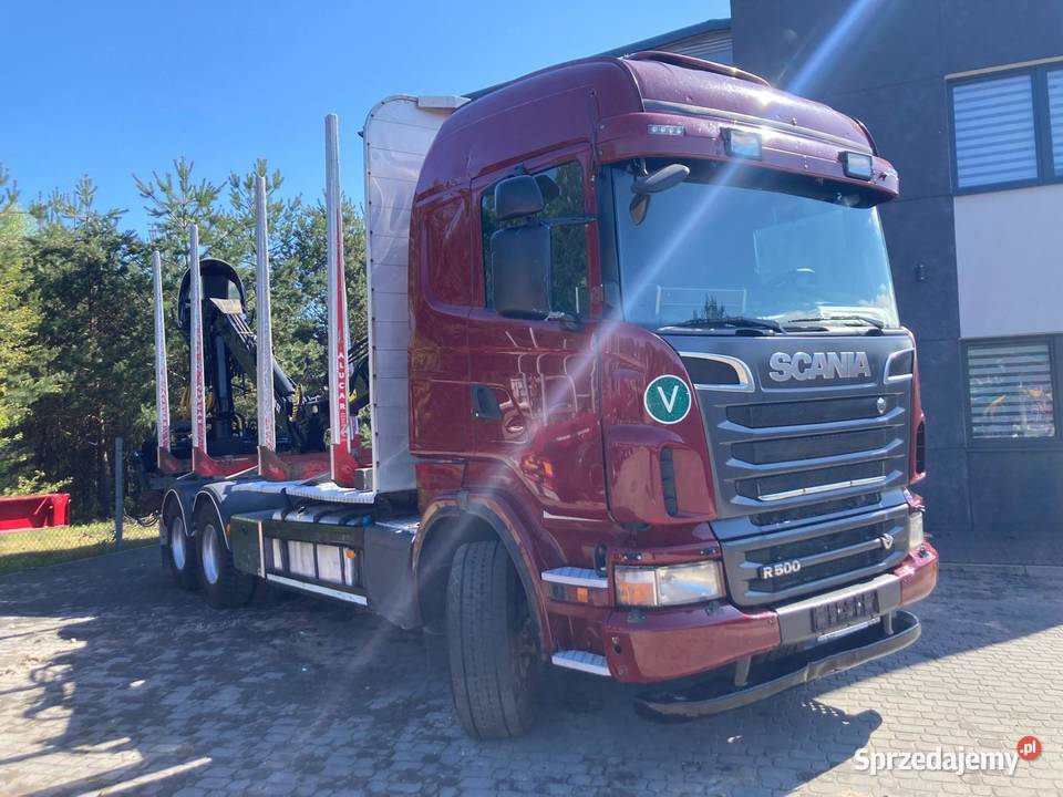 Ciężarówka do przewozu drewna Scania R500 6x4 z Biłgoraj