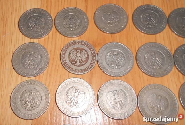 Monety z okresu około 1973 roku 60 sztuk Brzozów sprzedam