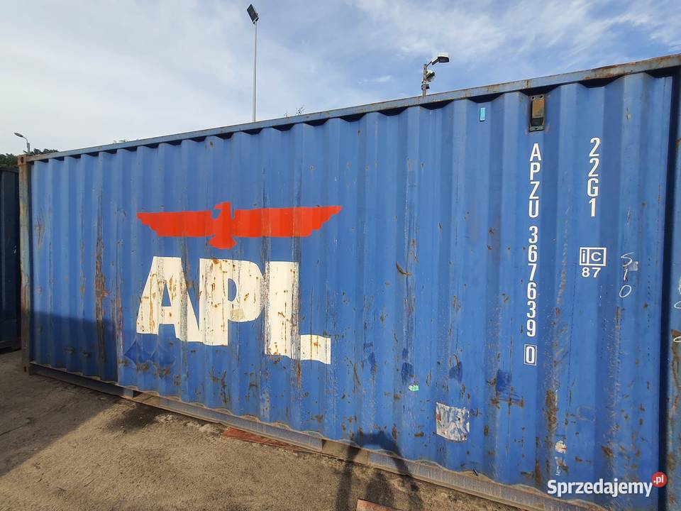 Kontener morski magazynowy 20DV 6 metrowy Magazynowanie Biznes i Przemysł Kęty sprzedam