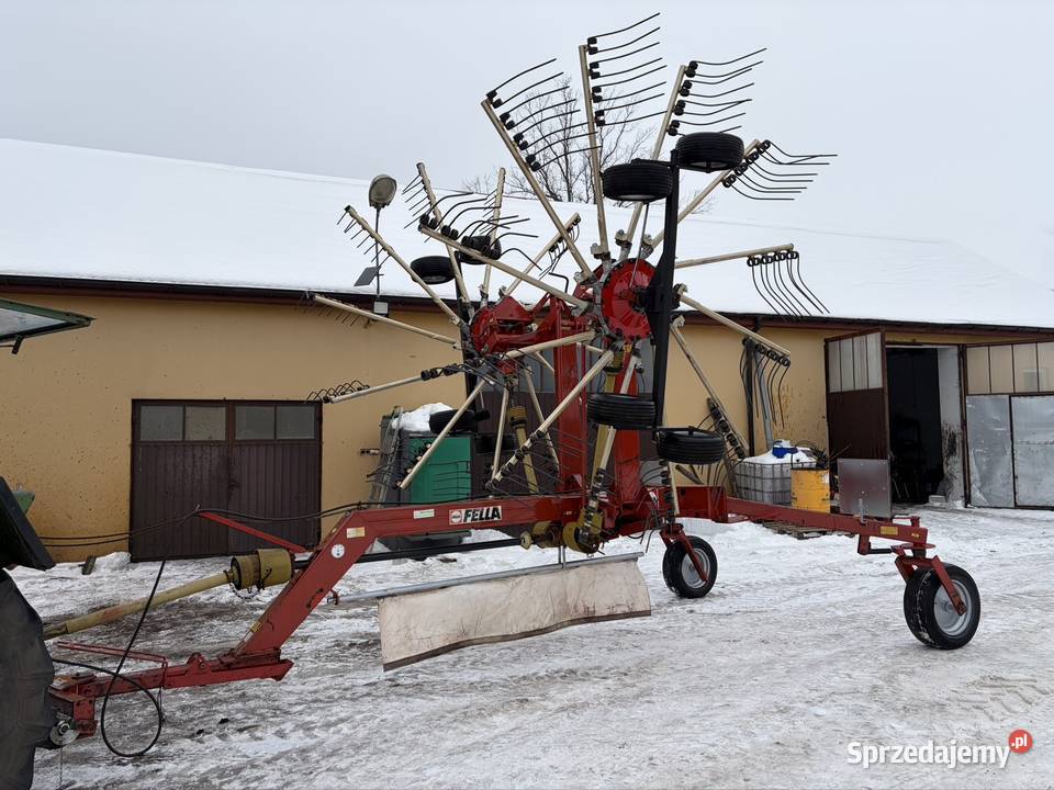 Zgrabiarka 2 karuzelowa Fella TS 781 Hydro 78m Myszyniec sprzedam