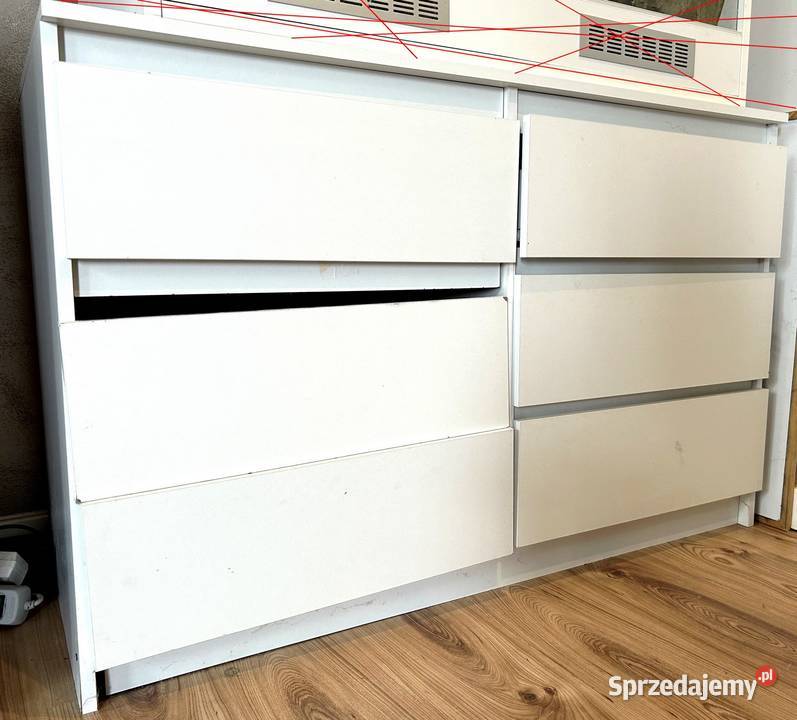 KOMODA SZAFKA Biała 121 x 785 x 505 Meble Białystok sprzedam