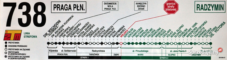 Naklejki linii autobusowych Warszawa Warszawa