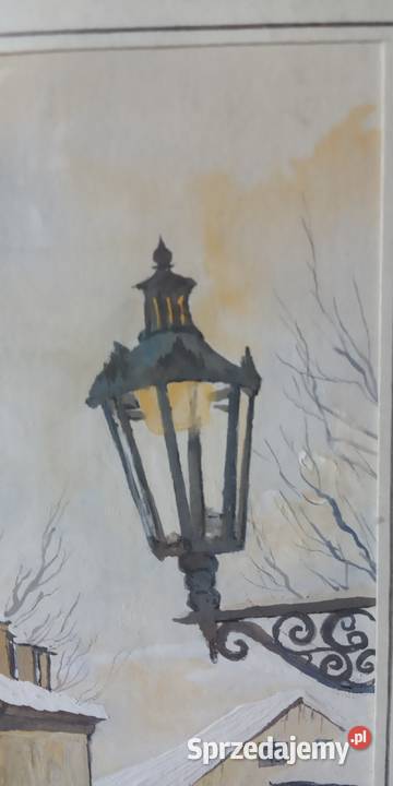 ręcznie malowany obrazek Nowy Targ