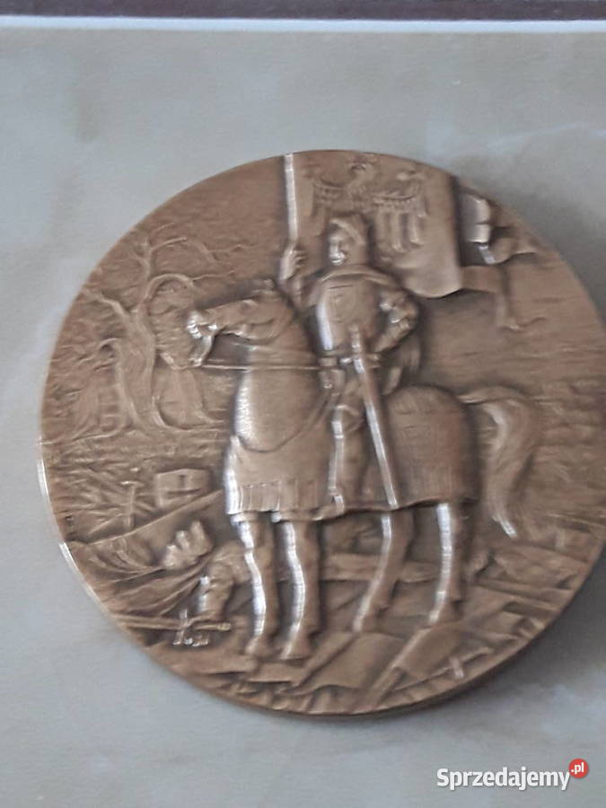 Medal z brązu Władysław Jagiełło 1410 GRUNWALD Janów Lubelski