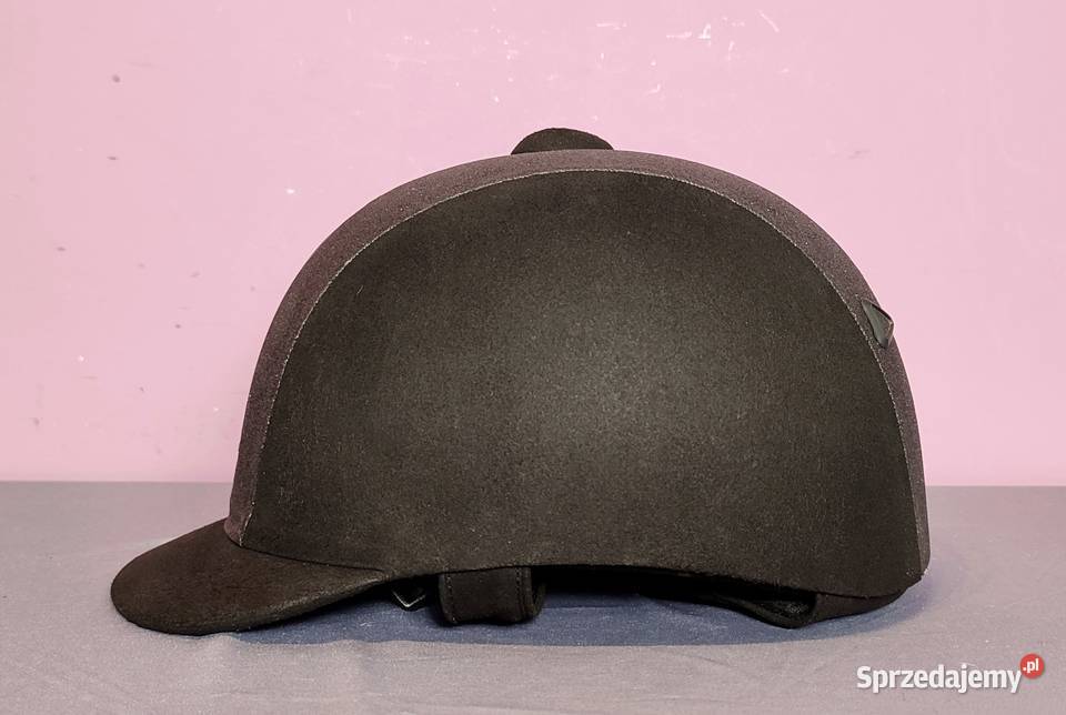 Kask jeździecki z brokatem rozmiar 57 czarny Jasień