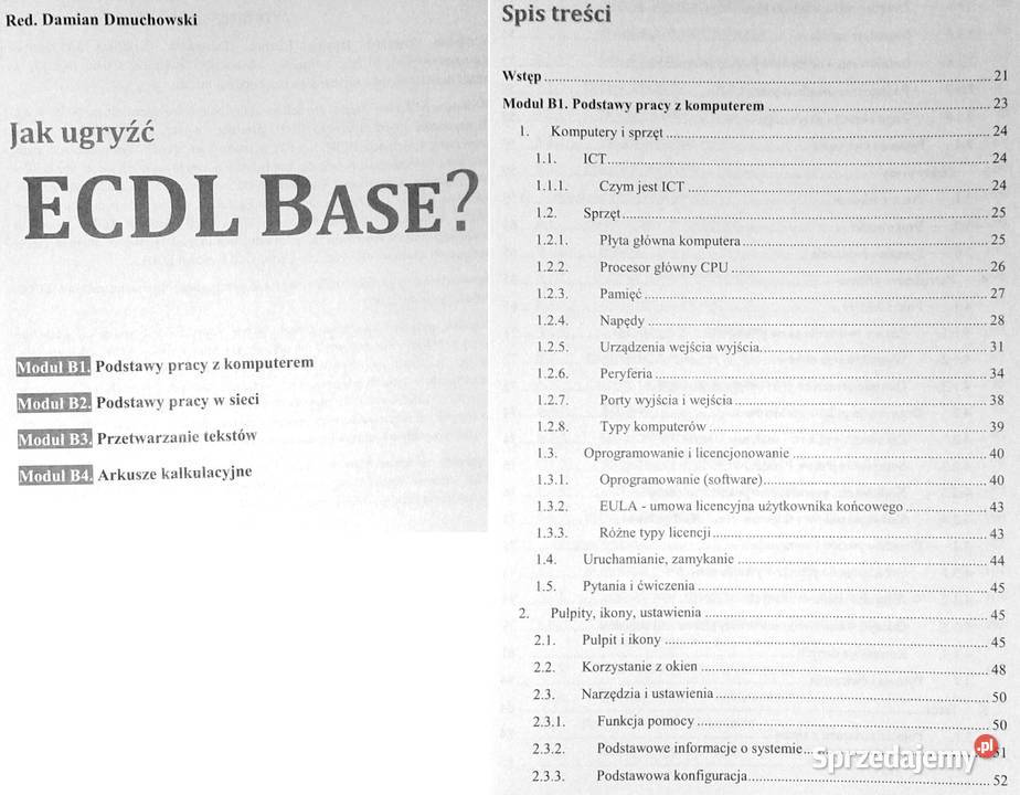 ugryźć ECDL Base Damian Dmuchowski lubelskie sprzedam