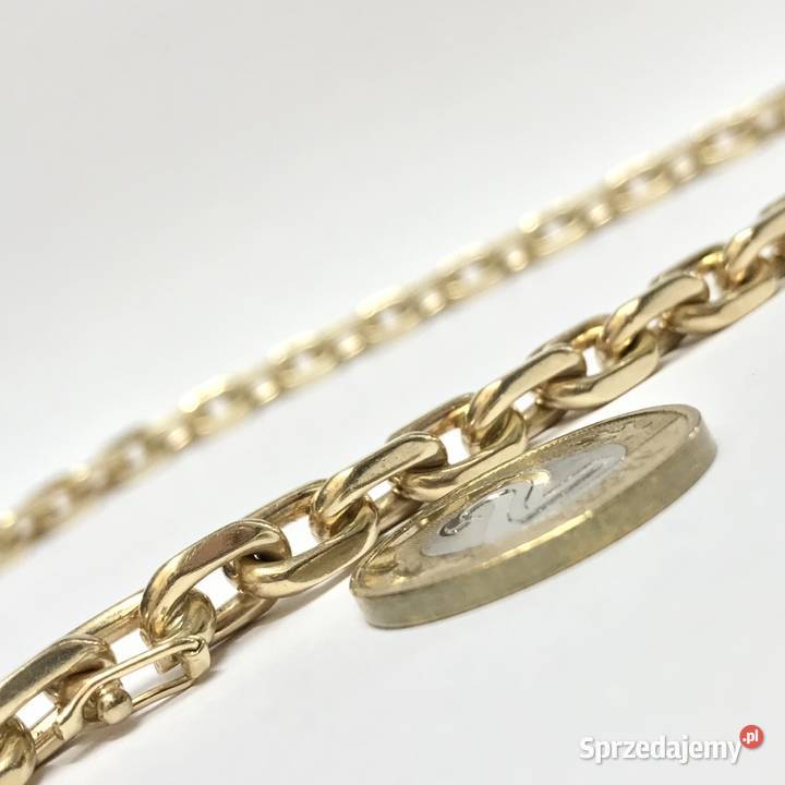 Złoty ŁAŃCUSZEK męski 14K KUTY ANKIER 62 105g mazowieckie Warszawa