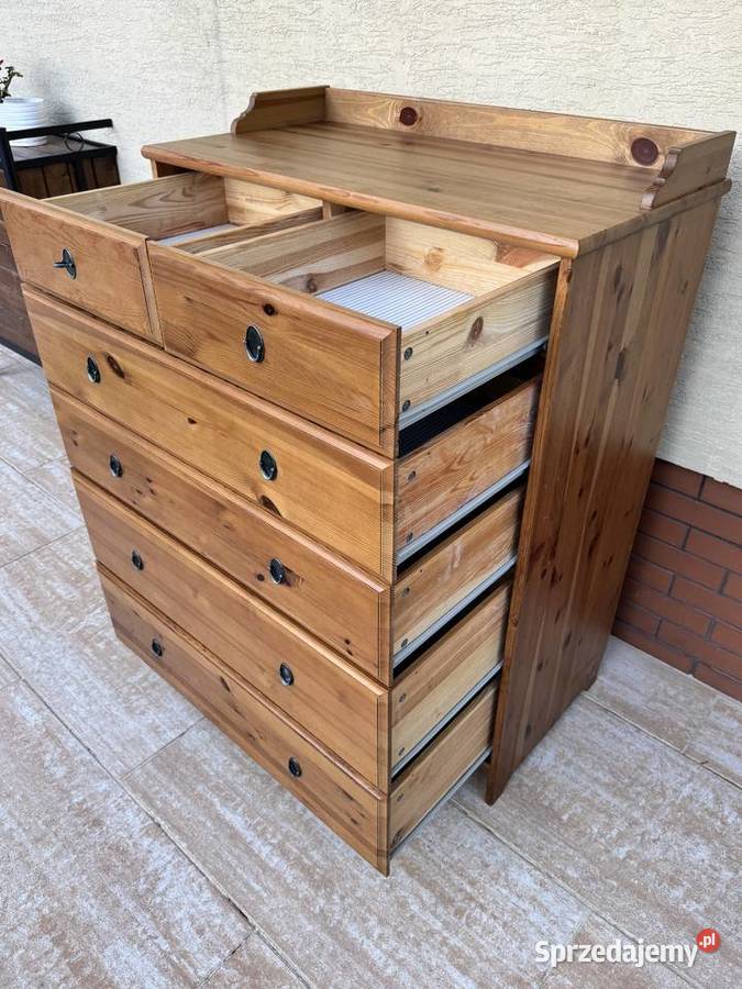 Komoda wysoka z szufladami Leksvik Ikea Garwolin