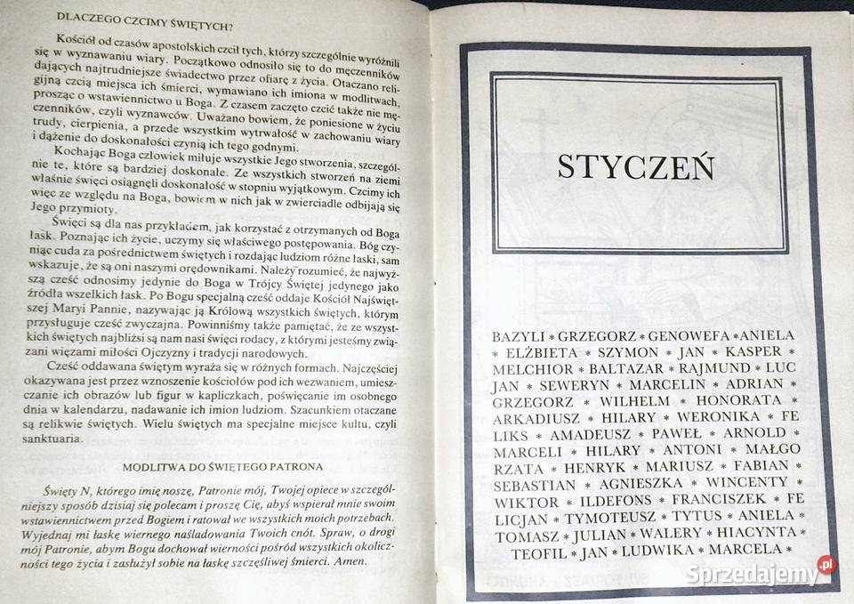 Mój święty patron ks Antoni Gorzandt Chełm sprzedam