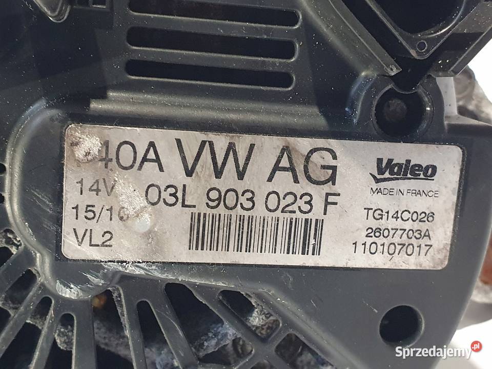 ALTERNATOR VW Golf V Passat B6 19 TDI valeo lubelskie