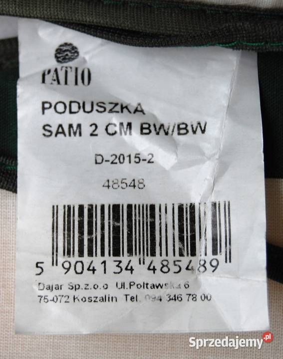 Poduszki na krzesła ogrodowe Patio Dajar bawełna Poduszki i materace Lublin