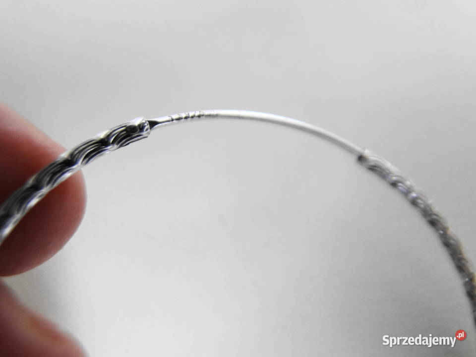 Srebro 925 Nietuzinkowe duże koła kolczyki srebro Warszawa