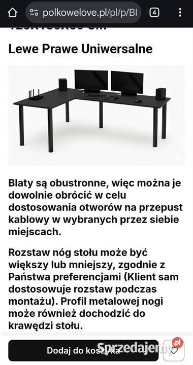 Biurko czarne wielkopolskie Turek