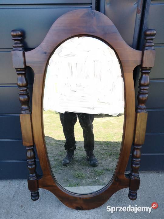 Stare drewniane lustro łódzkie Aleksandrów Łódzki