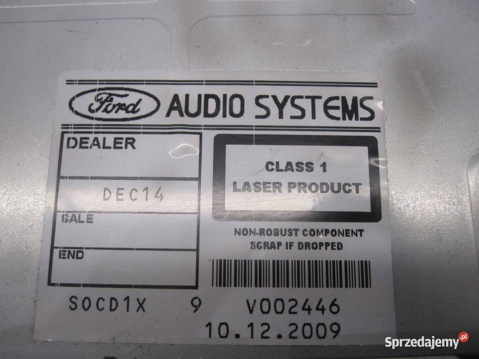FORD S radio 8S7T180939LE VP6M2F180821AG osobowe Kielce